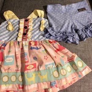 New Matilda Jane In the Kitchen Top & Shorties